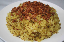 Xôi chim bằm hành phi 